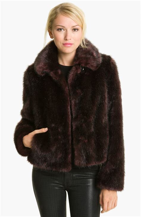 gallery faux fox fur jacket nordstrom