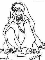 Inuyasha Coloring Pages Cool2bkids Kids Printable sketch template
