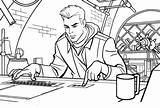 Coloring Pages Computer Tron Operate Flynn Sam Legacy Draw Color sketch template