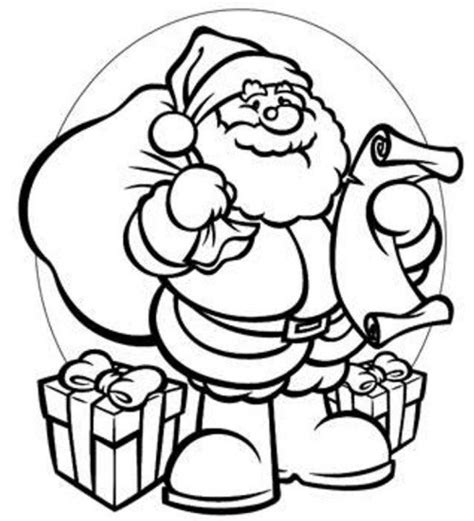 kids coloring pages santa coloring pages