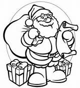 Coloring Santa Pages Claus Printable Christmas Colouring Kids Print Color Gifts Vacation Printables Presents Birthday Clause Present Gift 944b Drawing sketch template