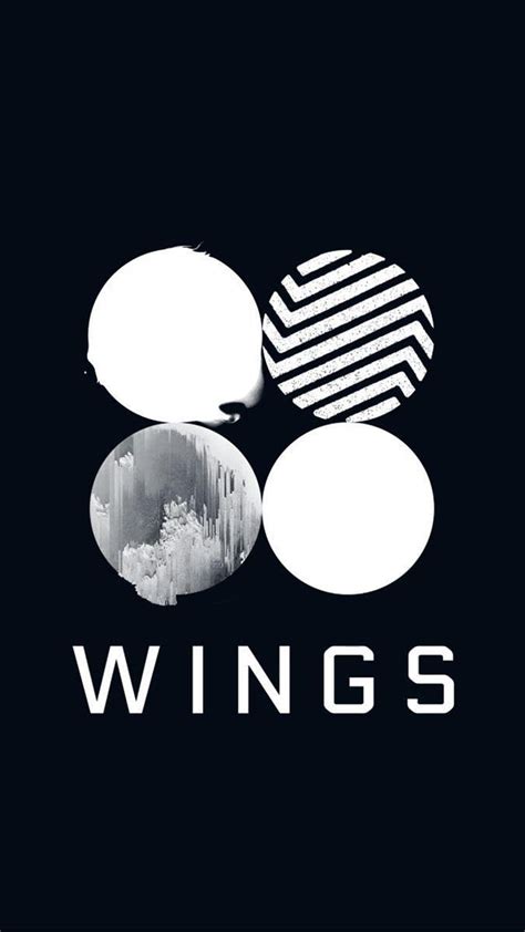 bts logo bts wings album cover background bts  album hd phone
