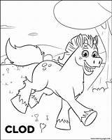 Nella Princess Coloring Horse Pages Cartoon Printable Color sketch template