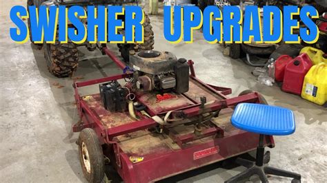 swisher rugged cut  trail mower repair upgrade youtube
