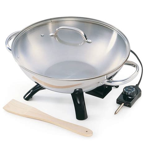 stainless steel electric skillet   high capacity
