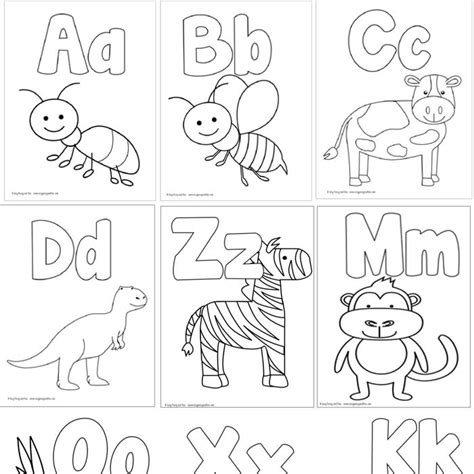 entire alphabet coloring pages printable coloring pages