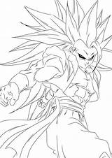 Pages Coloring Goku Super Saiyan Getcolorings Dragon Ball Wonderful sketch template