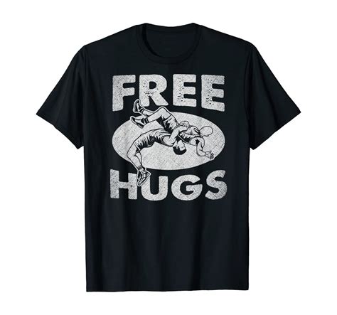 amazoncom wrestling shirts funny  hugs wrestling  shirt clothing