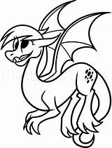 Hooves Step Derpy Dragon Drawing Dragoart Draw sketch template