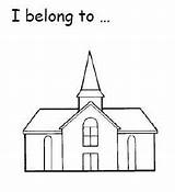 Coloring Visit Church Jesus Belong sketch template