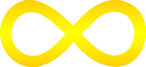 golden infinity symbol  clip art