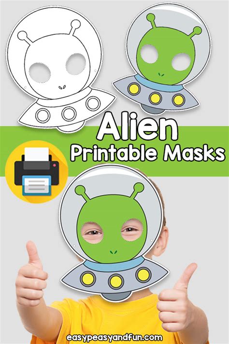 printable alien mask template easy peasy  fun membership