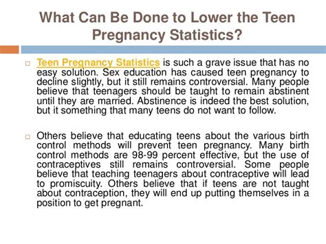 teen pregnancy statistics