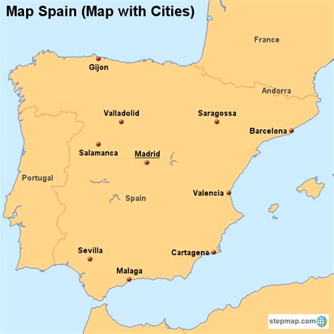 map  spain  cities