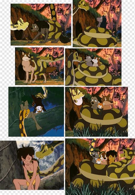 mowgli kaa shere khan raksha  jungle book  comics comic book photomontage png pngwing