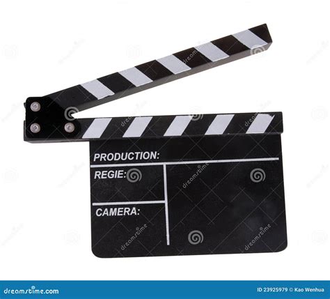 clapper board stock image image  industry entertainment