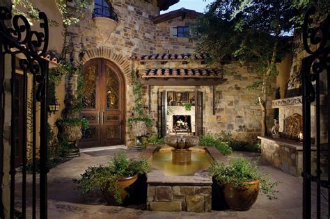 inspiration spanish colonial courtyard homes