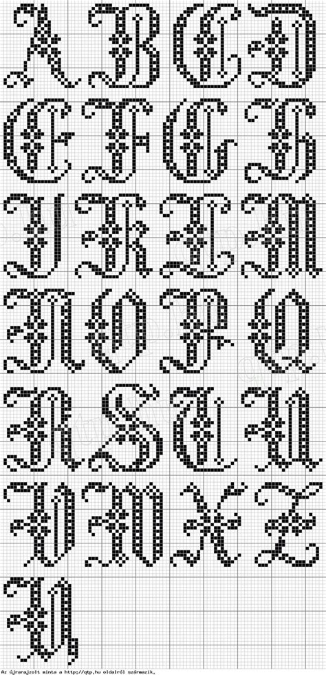 cross stitch alphabet patterns  print  cross stitch patterns