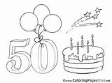 50 Birthday Coloring Years Kids Pages Zum Geburtstag Happy Ausmalbilder Ausmalbild Colouring Sheet Title Sheets Choose Board sketch template
