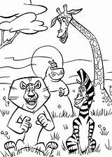 Julien Pages Coloring King Getcolorings Madagascar sketch template
