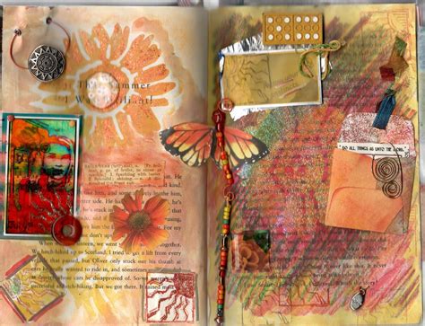 altered book page  pretty colors  altered books pages book pages hobbies