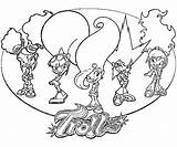 Trollz Coloring Pages Coloriages Getdrawings sketch template