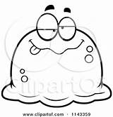 Blob Cartoon Drunk Pudgy Clipart Outlined Coloring Vector Thoman Cory Regarding Notes sketch template