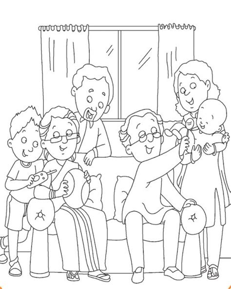happy family printable colouring pages  champak magazine