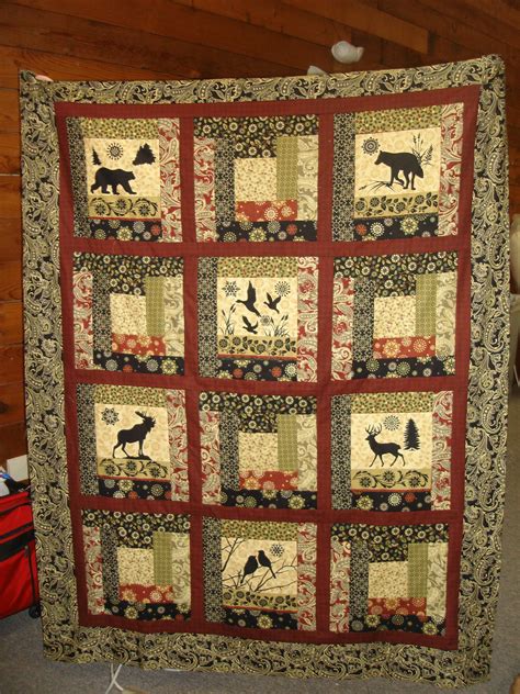 quilt top animal quilts wildlife quilts panel quilt