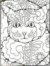 Coloring Pages Zentangle Surrealism Patterns Cat Sheets Zentangling Pattern Printable Cats Zentangles Easy Doodle Books Fun Designlooter Google Colouring Result sketch template