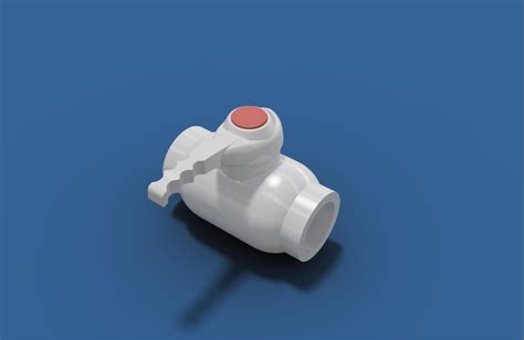 3d printable model ball valve cgtrader