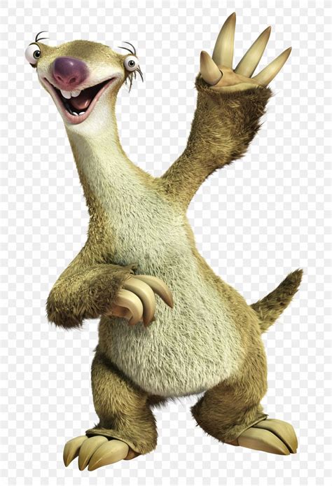 Sid Scrat Sloth Manfred Ice Age Png 3008x4410px Sid