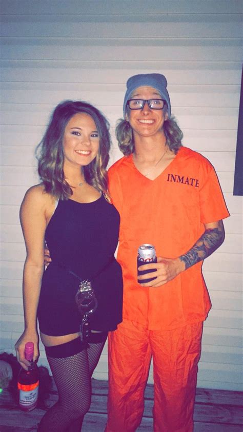 cop and inmate halloween couple costumes in 2019 police halloween costumes cop halloween