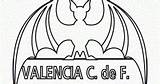 Valencia Cf Logo Coloring sketch template