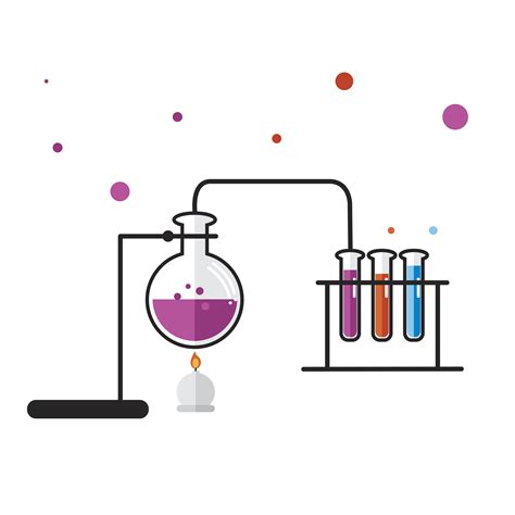illustration  chemistry laboratory instruments set   vectors clipart graphics