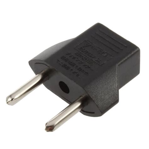 universal eu adapter plug  flat pin  eu   pin plug socket power charger travel