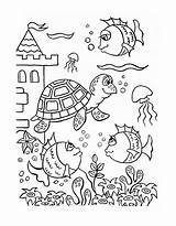 Coloring Pages Life Marine sketch template