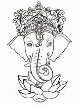 Ganesha Draw Drawing Ganesh Elephant Head God Coloring Clipart Hindu Para Mandala Google Find Perfect Desenho Genesha sketch template