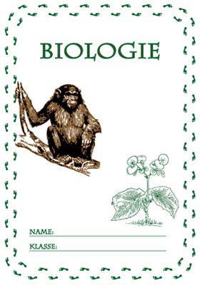 biologie deckblaetter ausdrucken