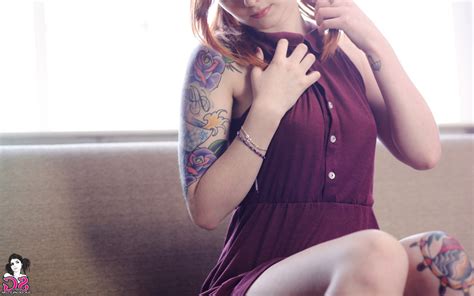 Redhead Women Tattoo Wallpaper Coolwallpapers Me