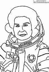 Valentina Tereshkova Space Cosmonaut Soviet Woman Who First Enchantedlearning Flight History sketch template