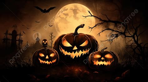 wallpapers  scary pumpkins   night background scary halloween