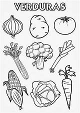 Hortalizas Verduras sketch template