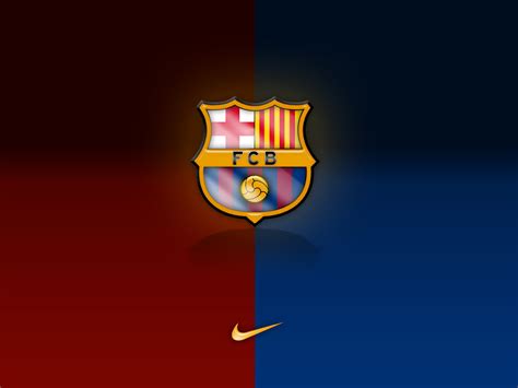fc barcelona team logo nike illustration hd wallpaper wallpaper flare