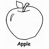 Apple Coloring Pages Big Printable Fruits Little Kids Ones Template Clipart Designlooter Teacher Clipartbest Tree Single 230px 72kb Categories sketch template