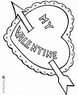 Cupid Coloring Pages Valentines sketch template