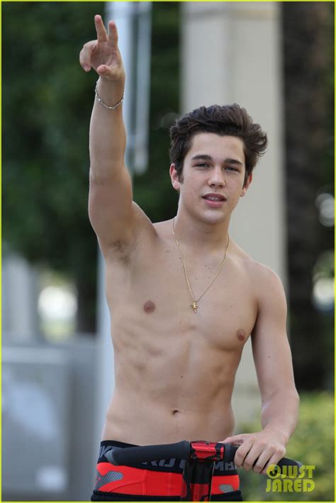 austin mahone goes shirtless in miami on his 18th birthday photo