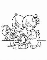 Precious Moments Coloring Pages Printable Kids Color Moment Sheets Baby Girl Book Girls Con sketch template