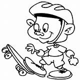 Skateboard Coloring Pages sketch template
