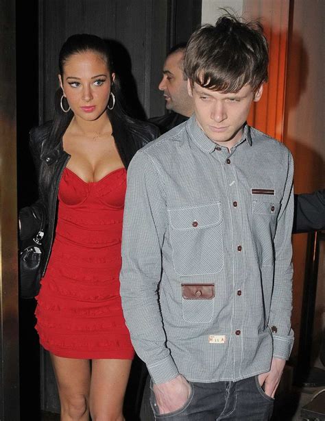 Tulisa Contostavlos Showing Cleavage And Flashing Her Panties On A